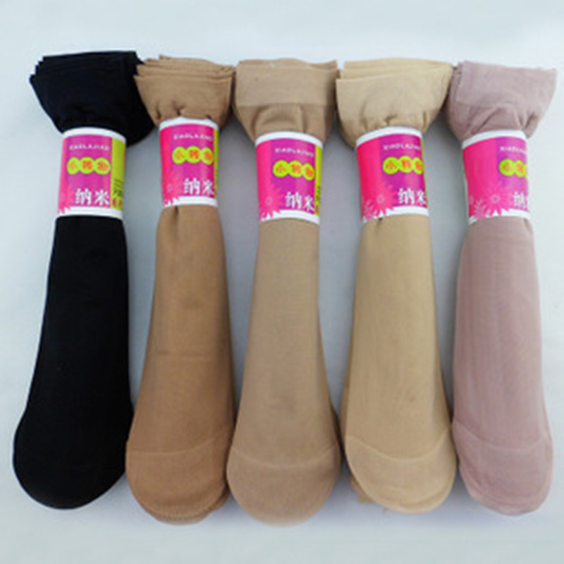 Silk Sock Bamboo - 100pair Velvet socks transparent thin silk