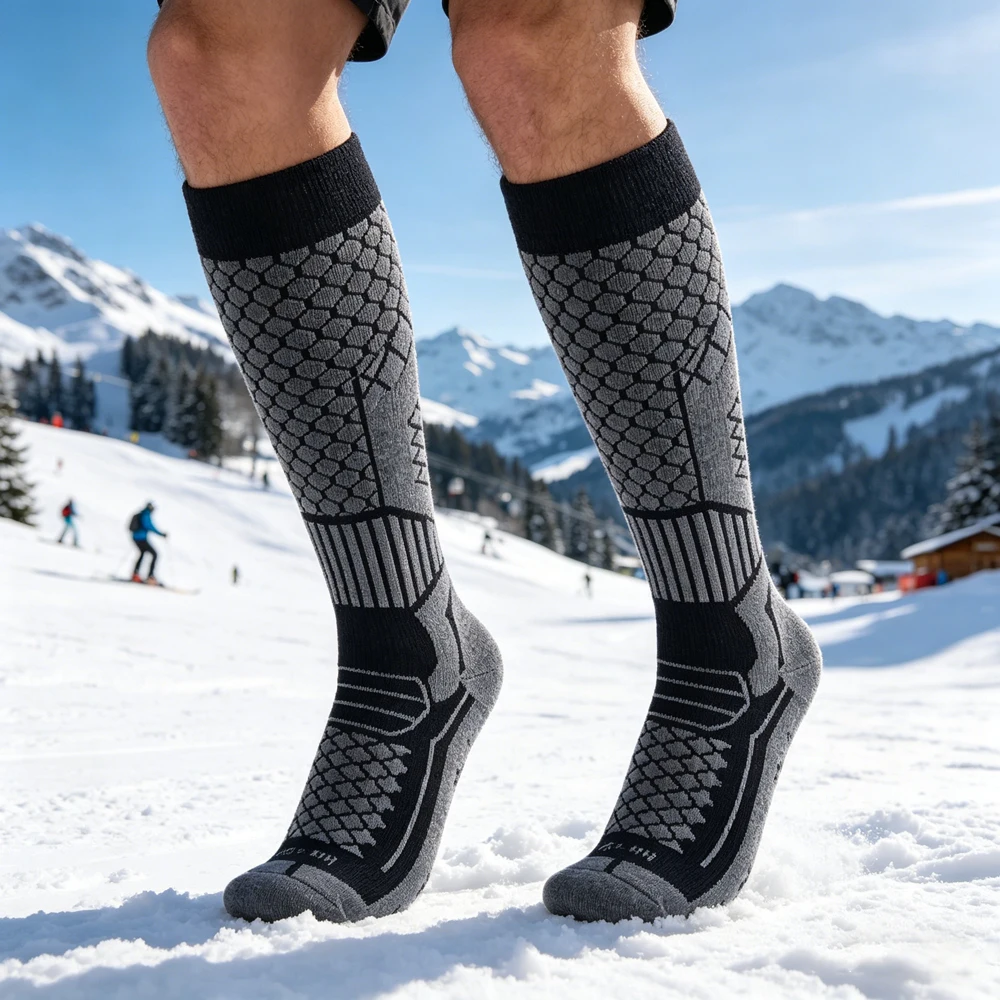 1Pair Moisture-Wicking Thicken - Thermal Sock Winter incelemesi ve fiyatı