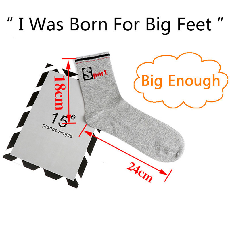 3 Pairs/Pack Big Large Socks E - Cotton Crew Sock Pack incelemesi ve fiyatı