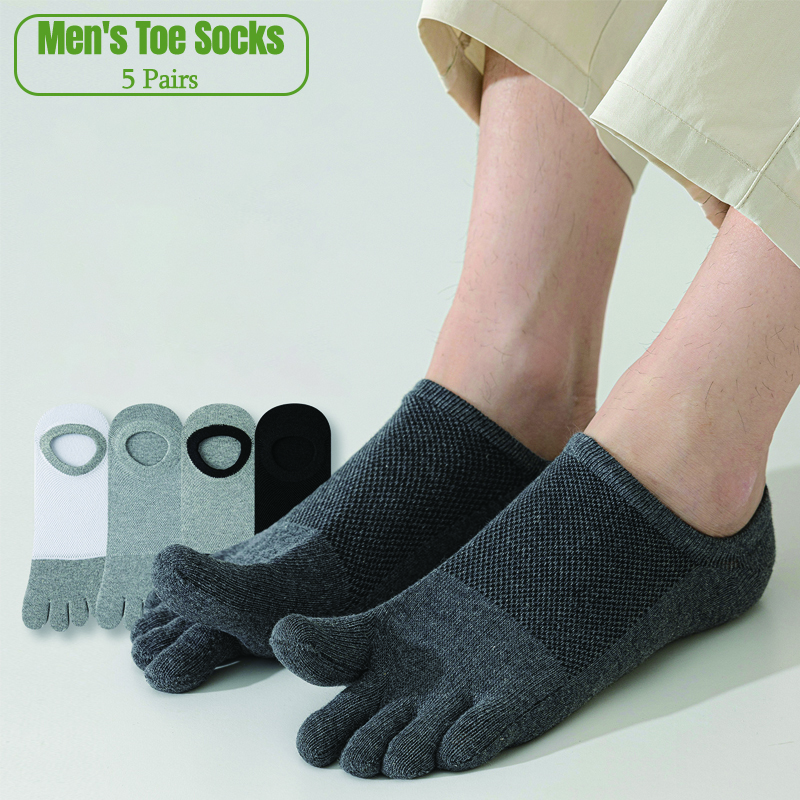 5 Pairs Men's No Show Toe Sock - Toe Sock Split incelemesi ve fiyatı
