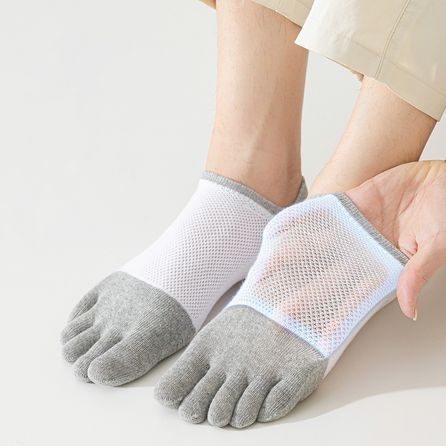 5 Pairs Men's No Show Toe Sock - Toe Sock Split incelemesi ve fiyatı