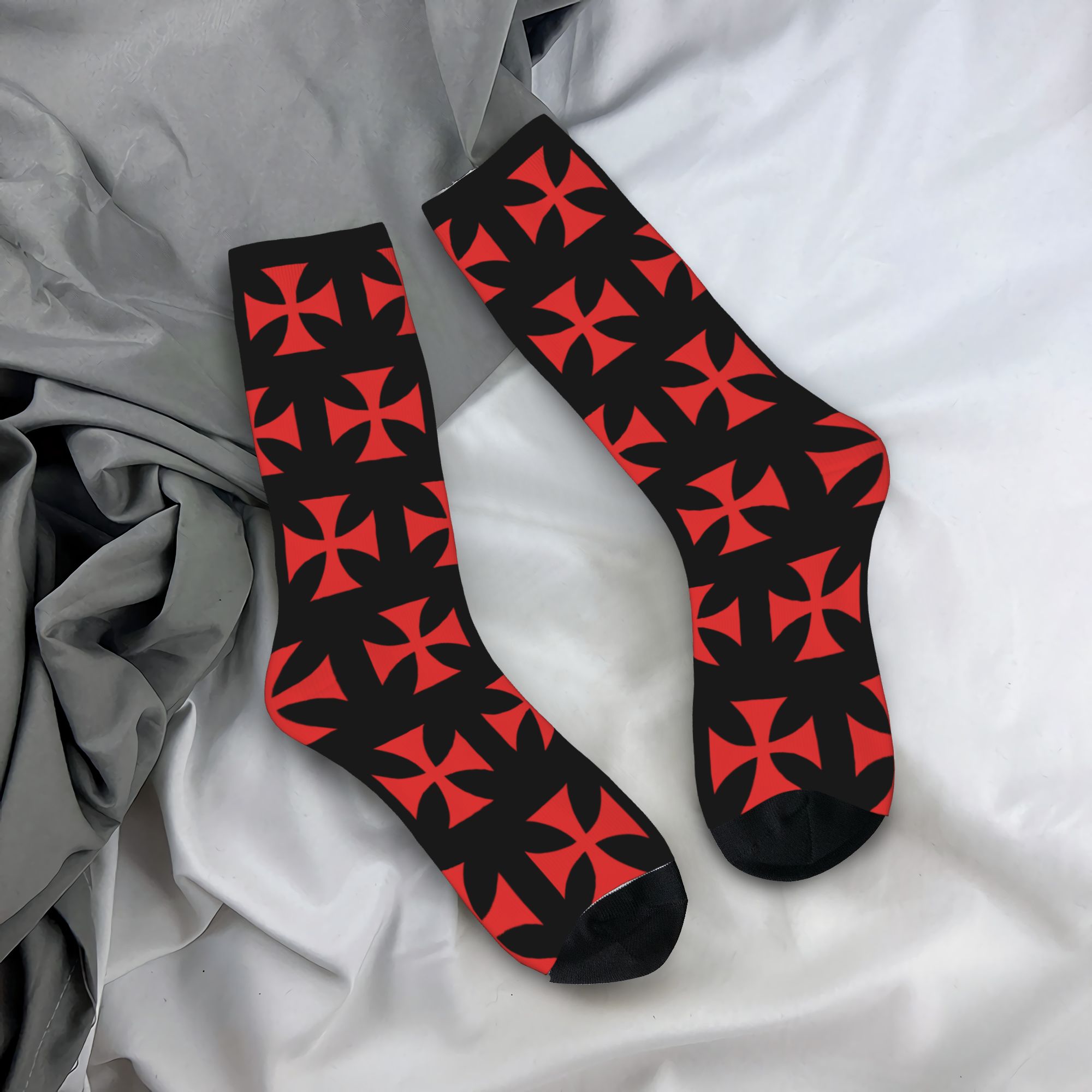 Custom Red Templar Cross Knigh - Dress Sock Men incelemesi ve fiyatı