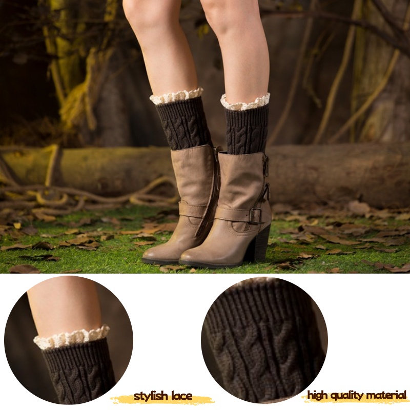Winter Knit Solid Leg Warmers  - Thermal Sock Winter incelemesi ve fiyatı