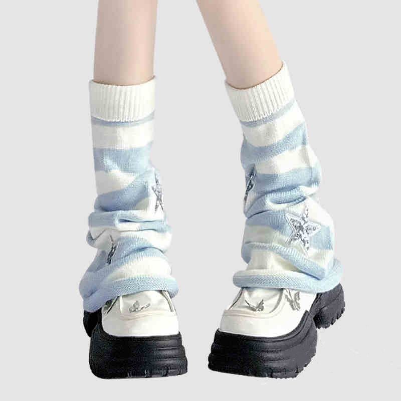 Y2K Striped Leg Warmers Star R - Boot Sock Slouchy incelemesi ve fiyatı