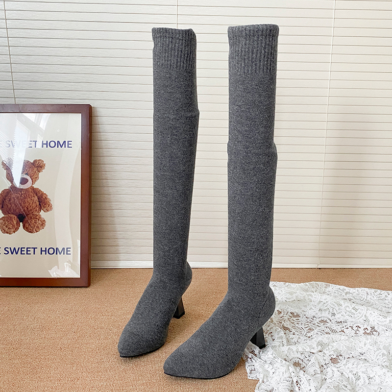 High Heels Women's Sock Boots  - Knee High Sock Women incelemesi ve fiyatı