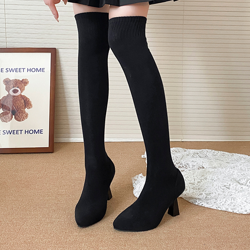 High Heels Women's Sock Boots  - Knee High Sock Women incelemesi ve fiyatı
