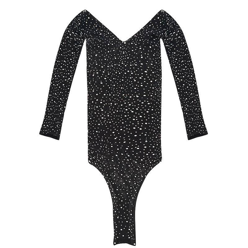Women Rhinestone Glitter Bodys - Fishnet Stocking Women incelemesi ve fiyatı