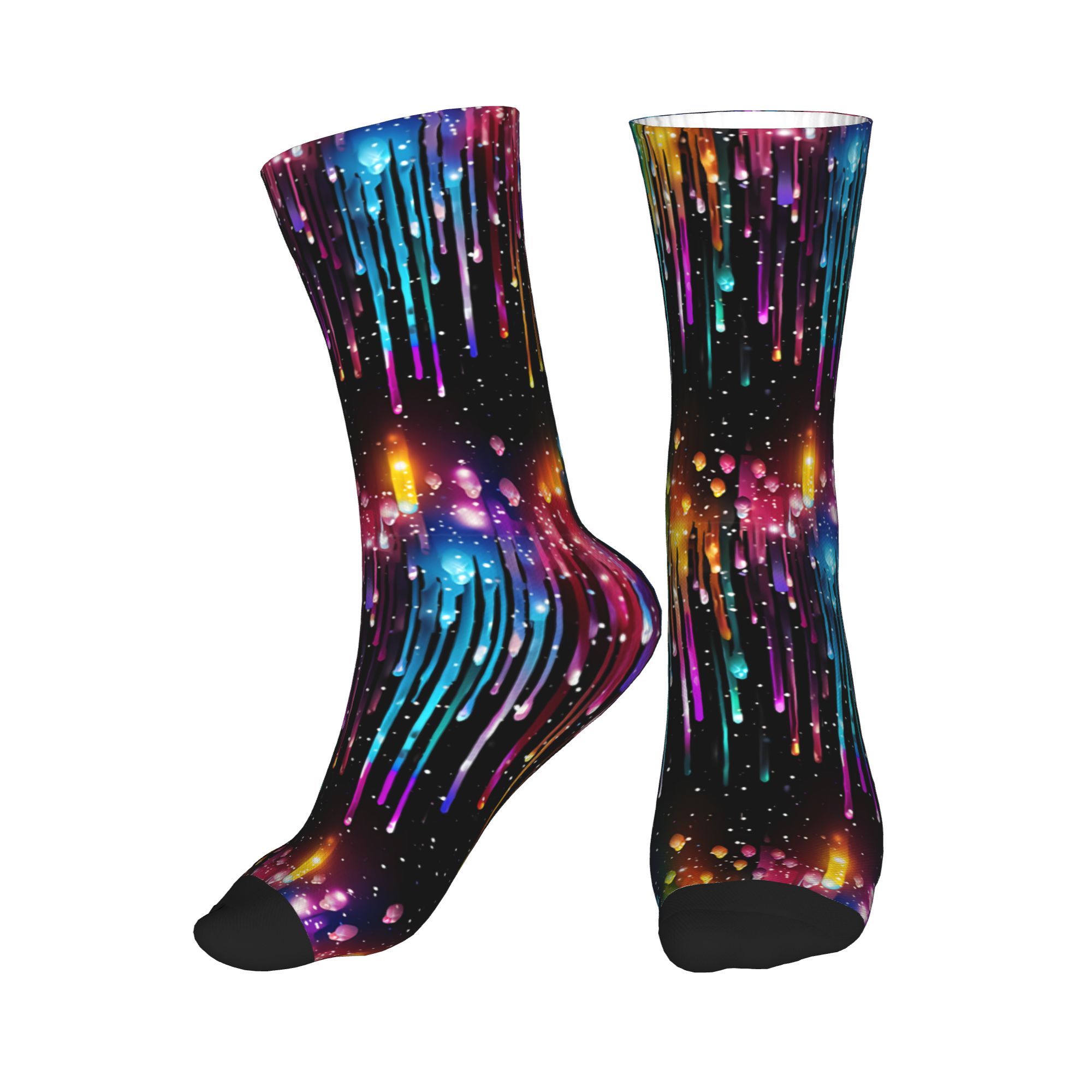 Cute Men's Dripping Rainbow Li - Dress Sock Men incelemesi ve fiyatı