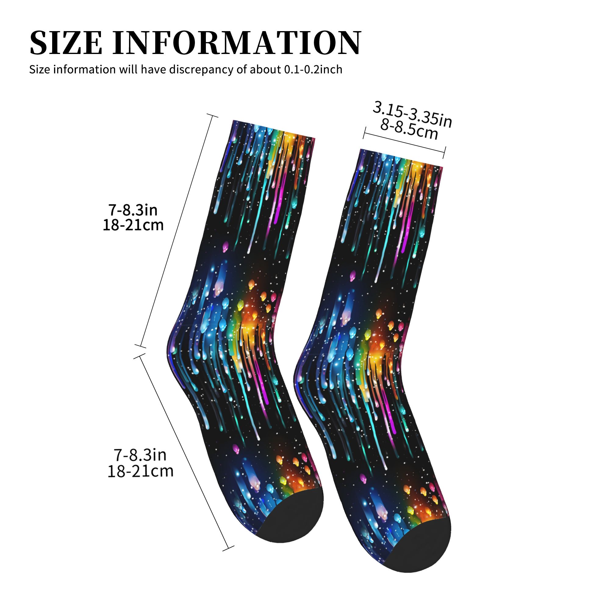 Cute Men's Dripping Rainbow Li - Dress Sock Men incelemesi ve fiyatı