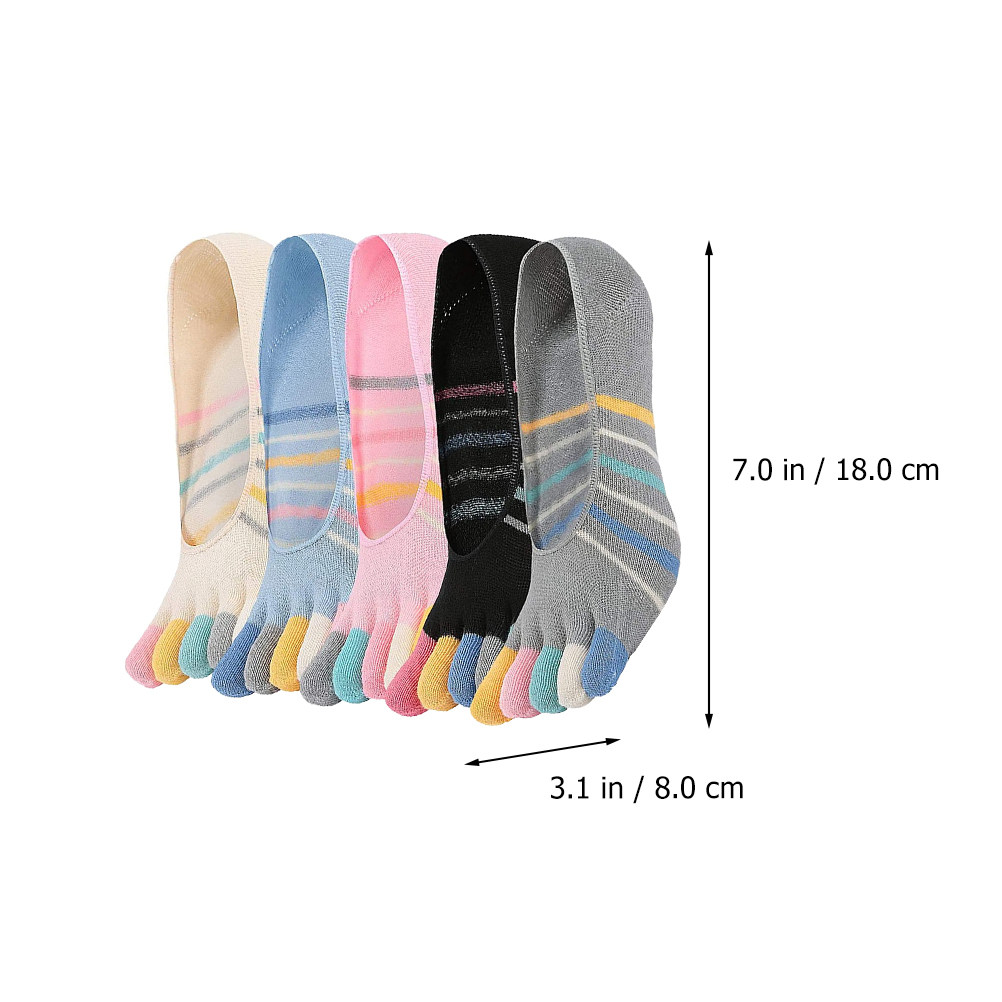 5 Pairs Yoga Five Finger Socks - Invisibility Sock Loafer incelemesi ve fiyatı