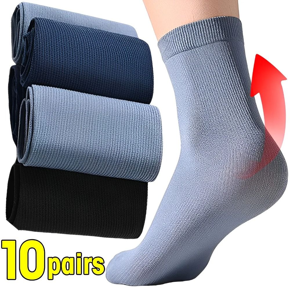 10pairs Casual Breathable Men  - Silk Sock Bamboo incelemesi ve fiyatı