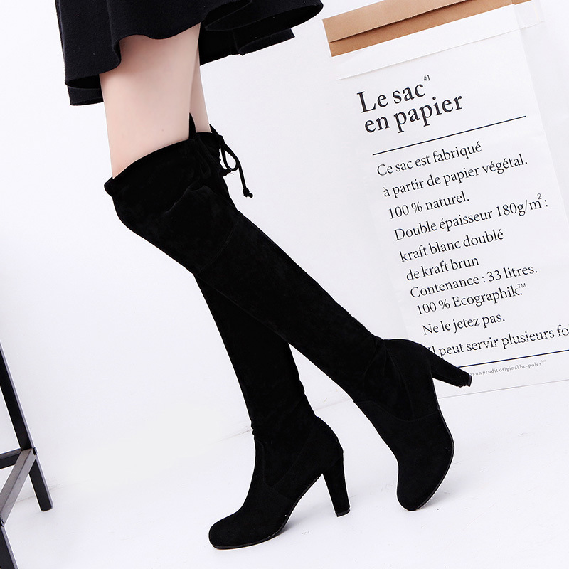 Women's Boots Stretch Fabric O - Knee High Sock Women incelemesi ve fiyatı