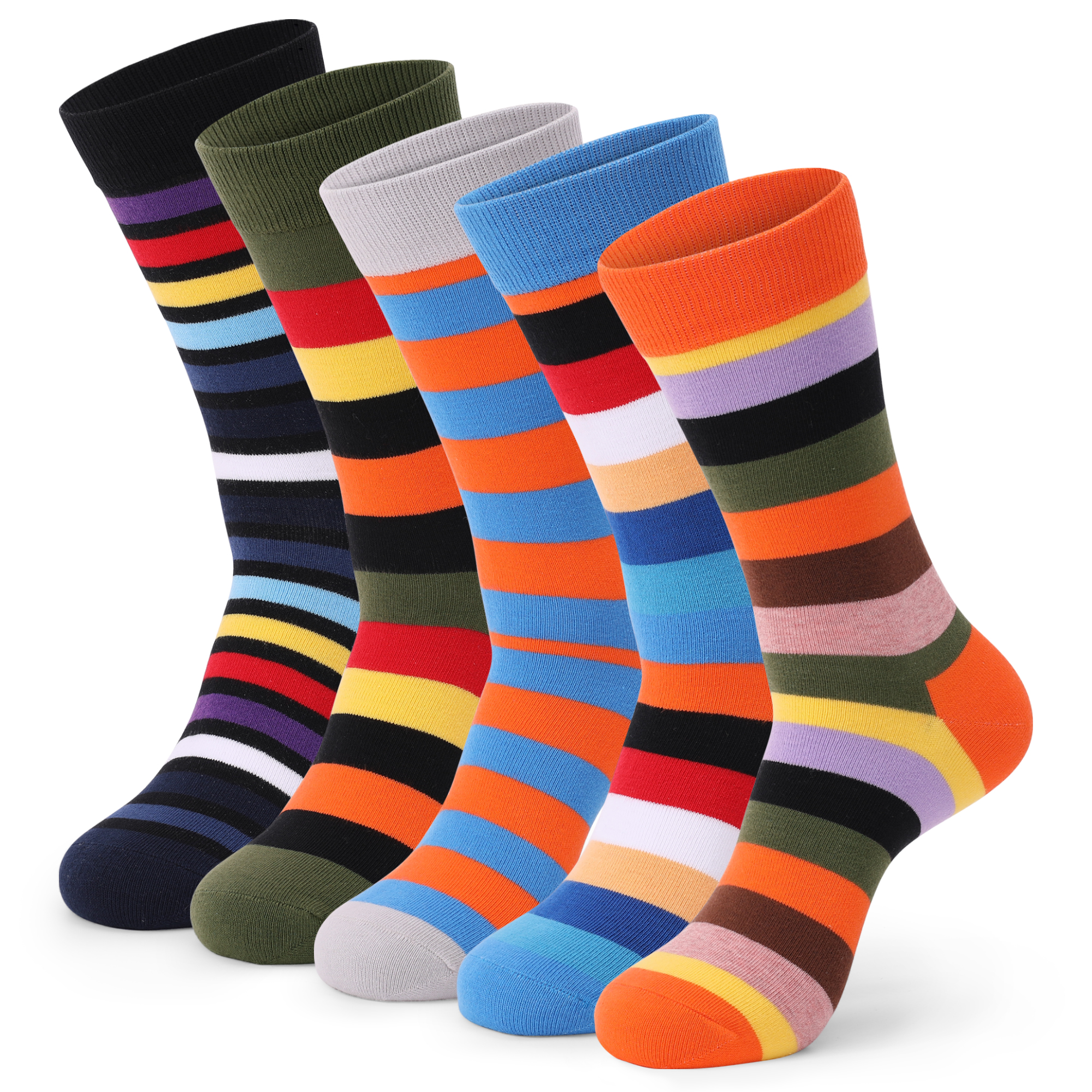 5Pairs Mens Fun Dress Socks, P - Cotton Crew Sock Pack incelemesi ve fiyatı