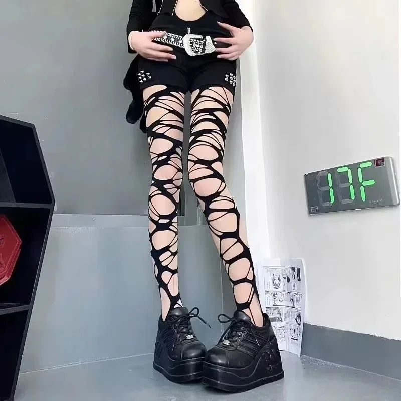 Sexy Black Ripped Fishnet Tigh - Fishnet Stocking Women incelemesi ve fiyatı