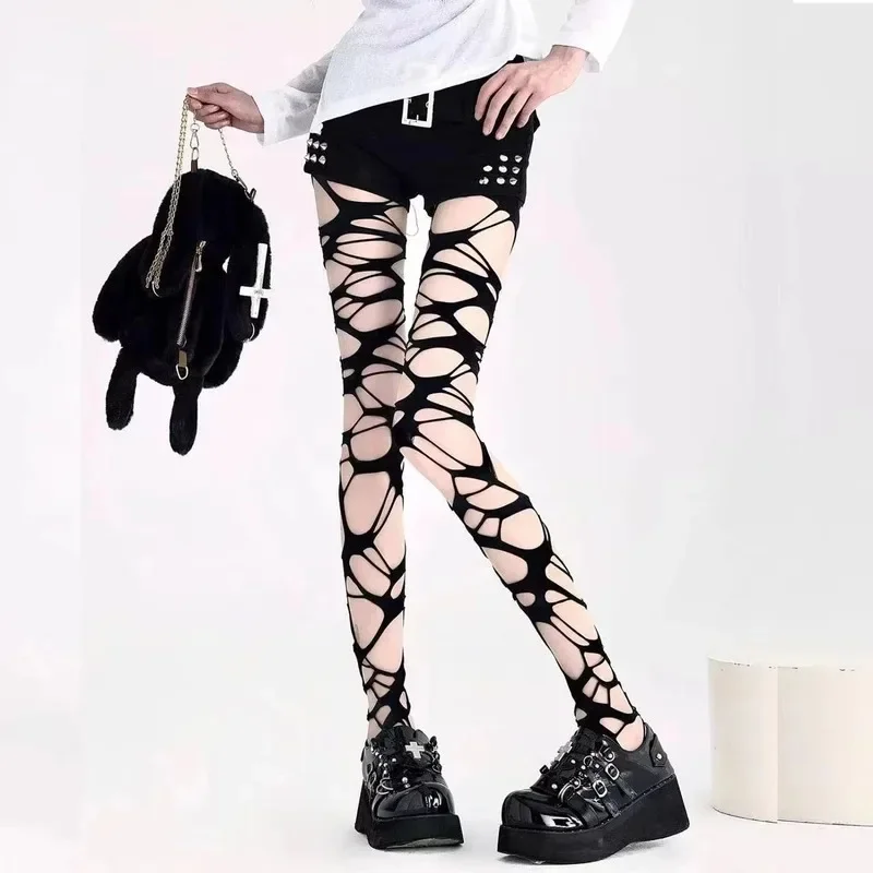 Sexy Black Ripped Fishnet Tigh - Fishnet Stocking Women incelemesi ve fiyatı