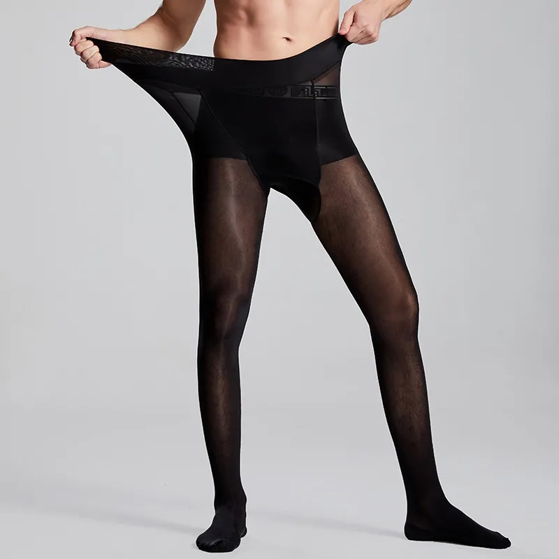 Plus Size Men Sexy Sheer Black - Tights Pantyhose Sheer incelemesi ve fiyatı