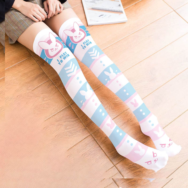 Game OW D.Va Cartoon Printed K - Silk Sock Bamboo incelemesi ve fiyatı