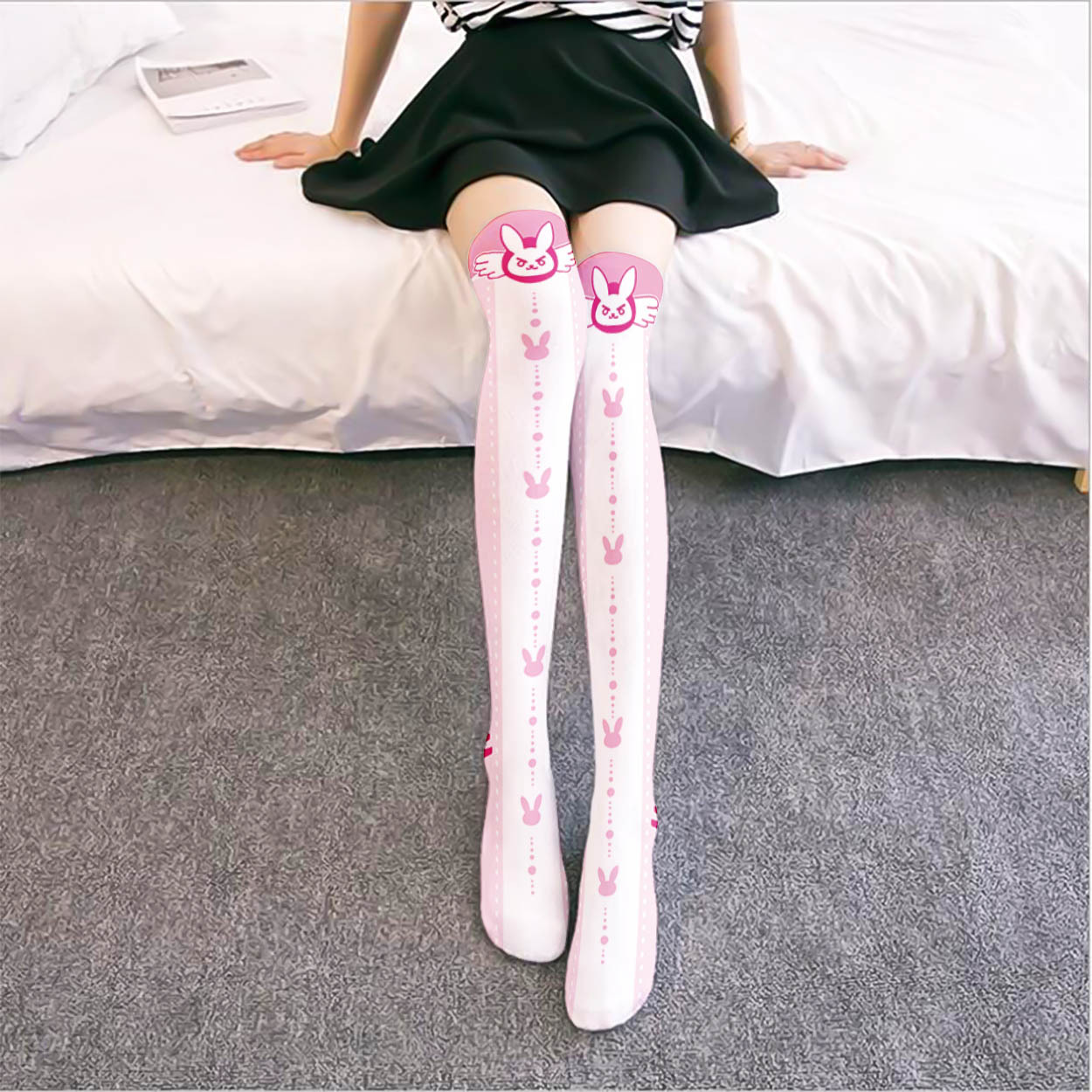 Game OW D.Va Cartoon Printed K - Silk Sock Bamboo incelemesi ve fiyatı