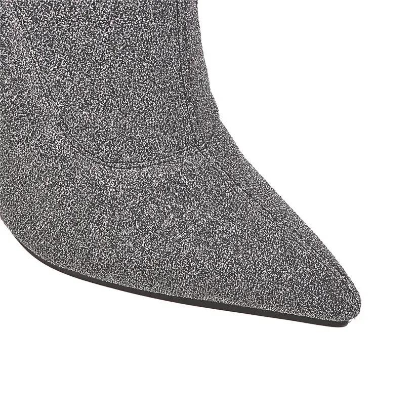 Plus Size Stretch Leopard Over - Knee High Sock Women incelemesi ve fiyatı