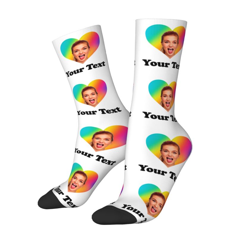 Personalized Photo Text Custom - Dress Sock Men incelemesi ve fiyatı