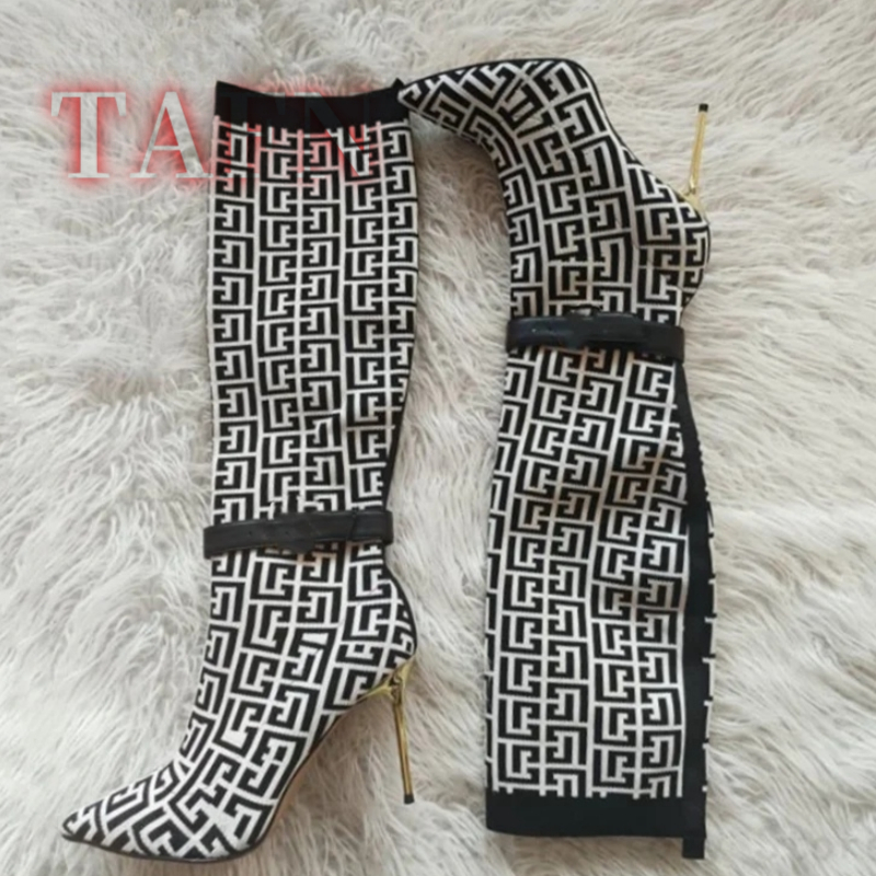 Women Stretch Sock Boots Fashi - Knee High Sock Women incelemesi ve fiyatı