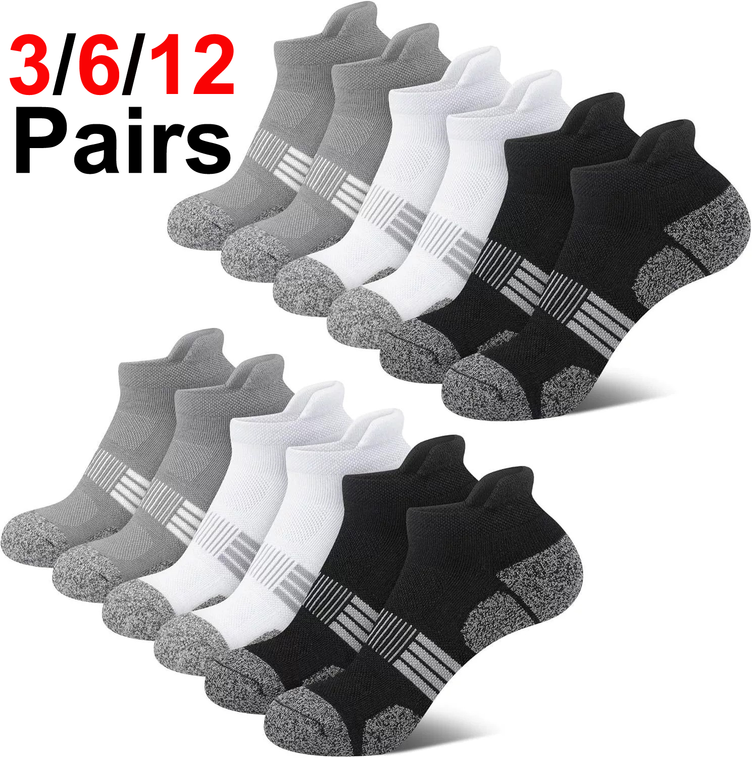 Men's Ankle Socks 6/12 Pairs B - Ankle Sock Low Cut incelemesi ve fiyatı