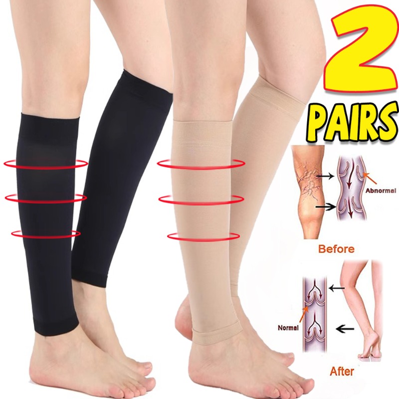 1/2Pairs Varicose Vein Medical - Compression Sleeve Calf incelemesi ve fiyatı