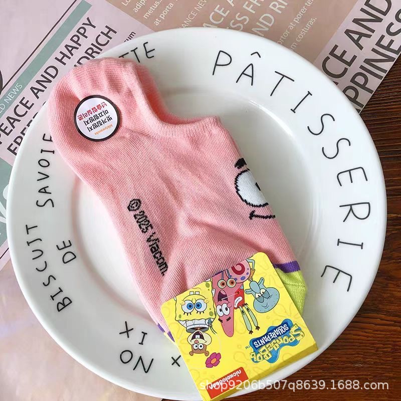 4PCS Hot Cute SpongeBob Square - Invisibility Sock Loafer incelemesi ve fiyatı