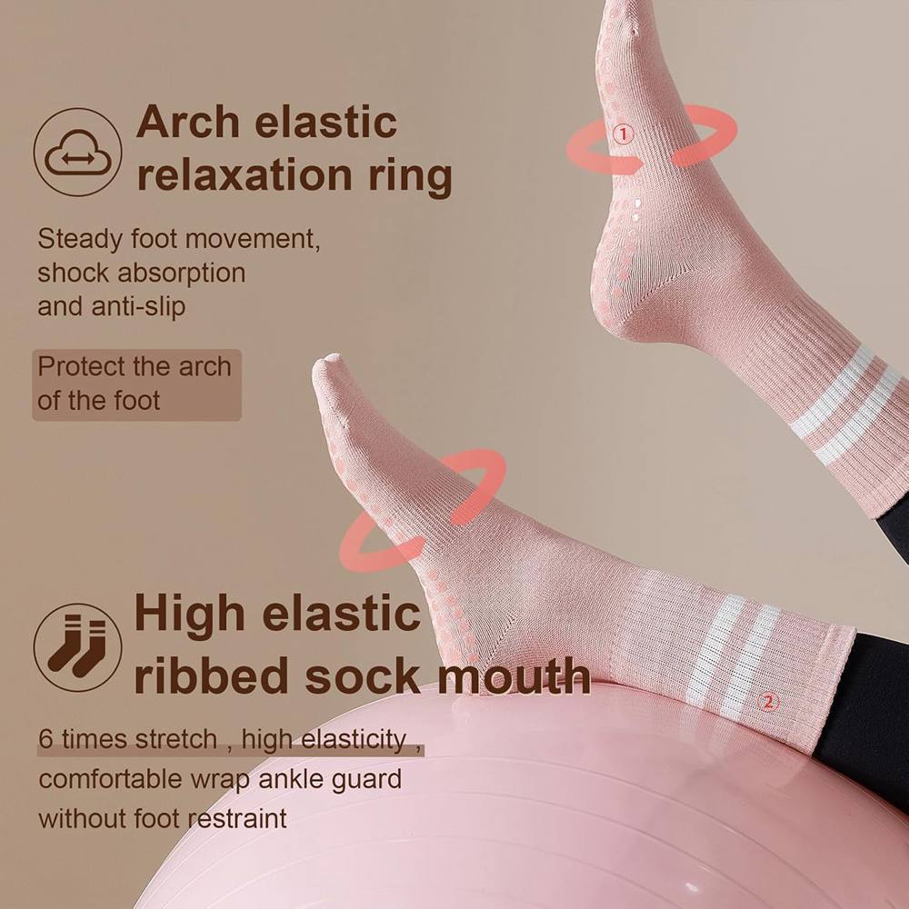 Yoga Pilates Socks with Grips  - Grip Sock Yoga incelemesi ve fiyatı