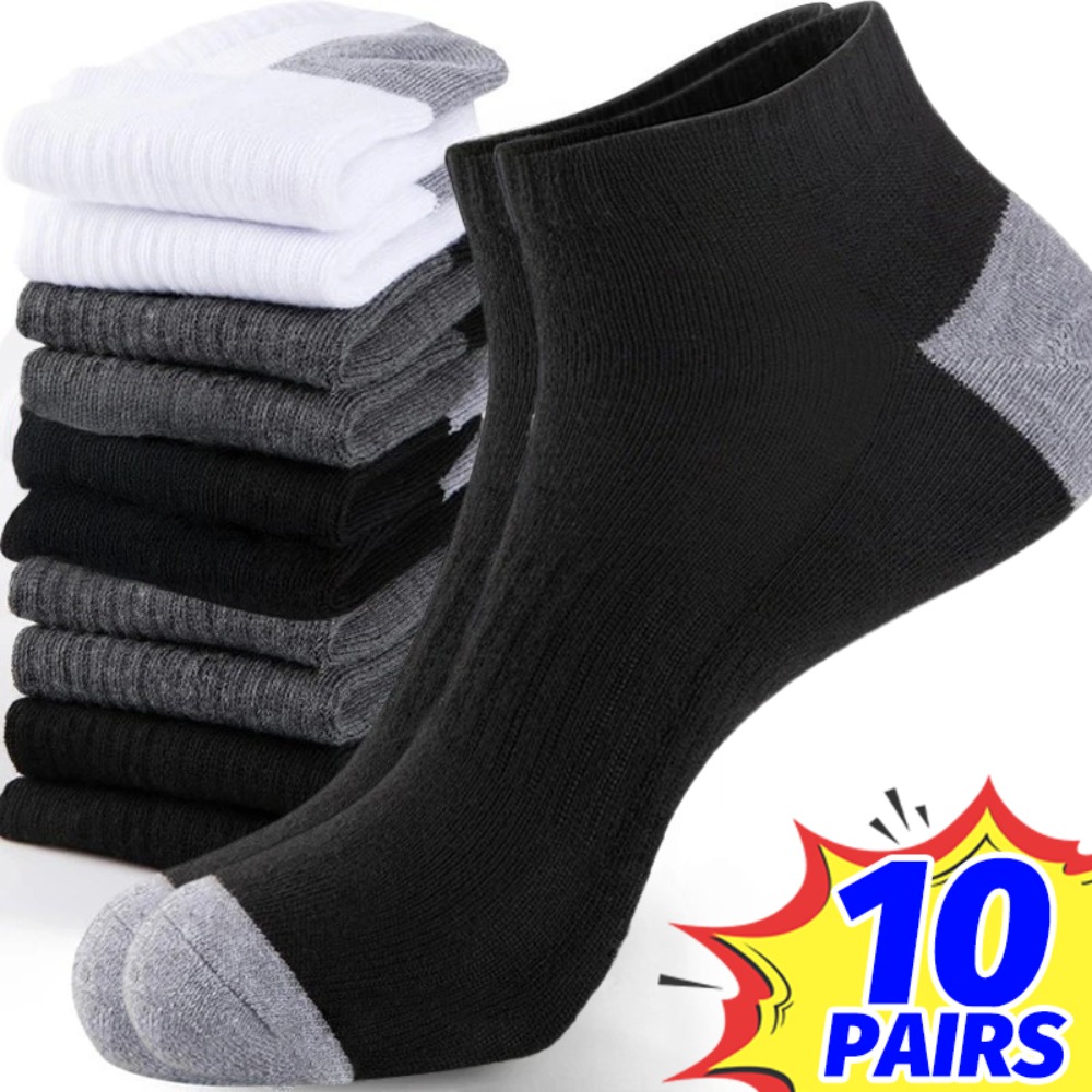 1-10Pairs Breathable Mens Summ - Ankle Sock Low Cut incelemesi ve fiyatı