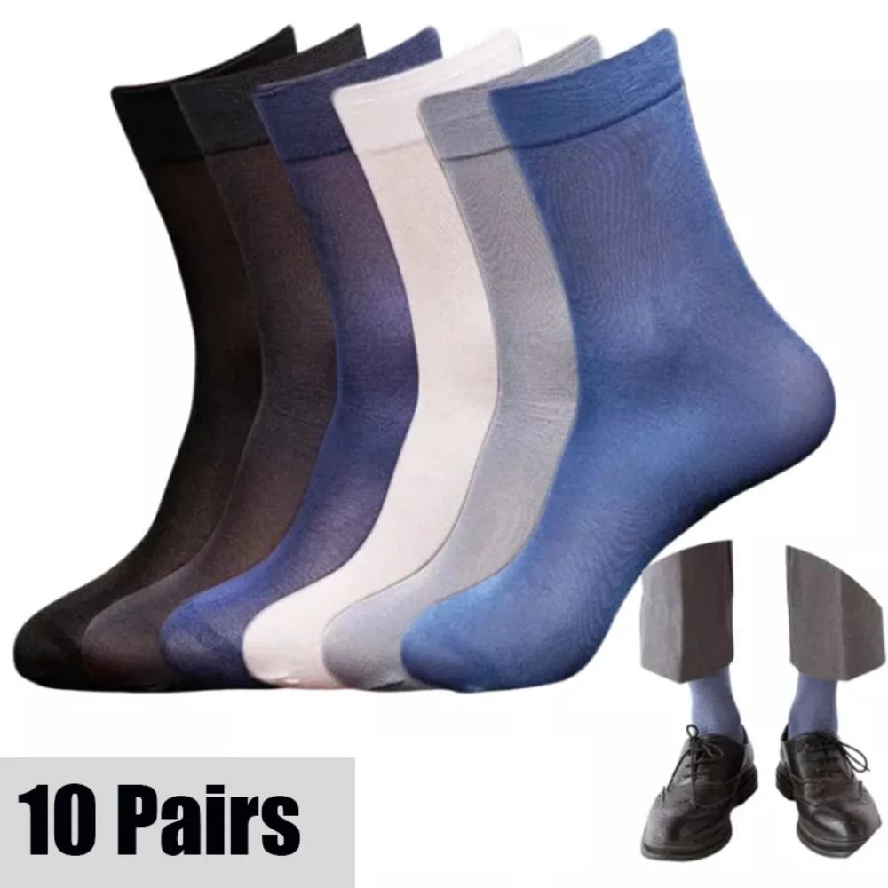 10pairs Fashion Breathable Men - Silk Sock Bamboo incelemesi ve fiyatı