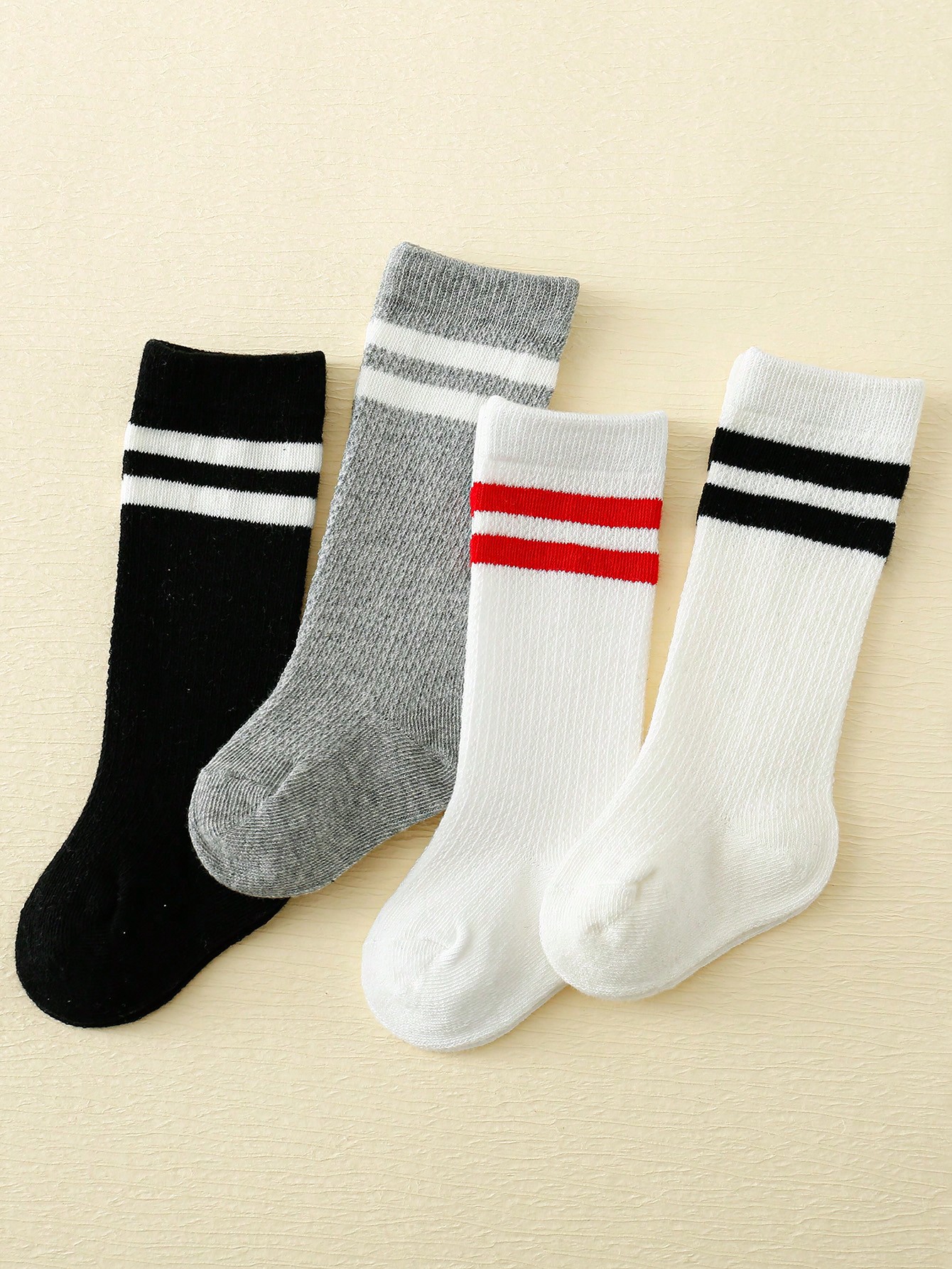 4-Pack Baby Toddler Striped Cr - Cotton Crew Sock Pack incelemesi ve fiyatı