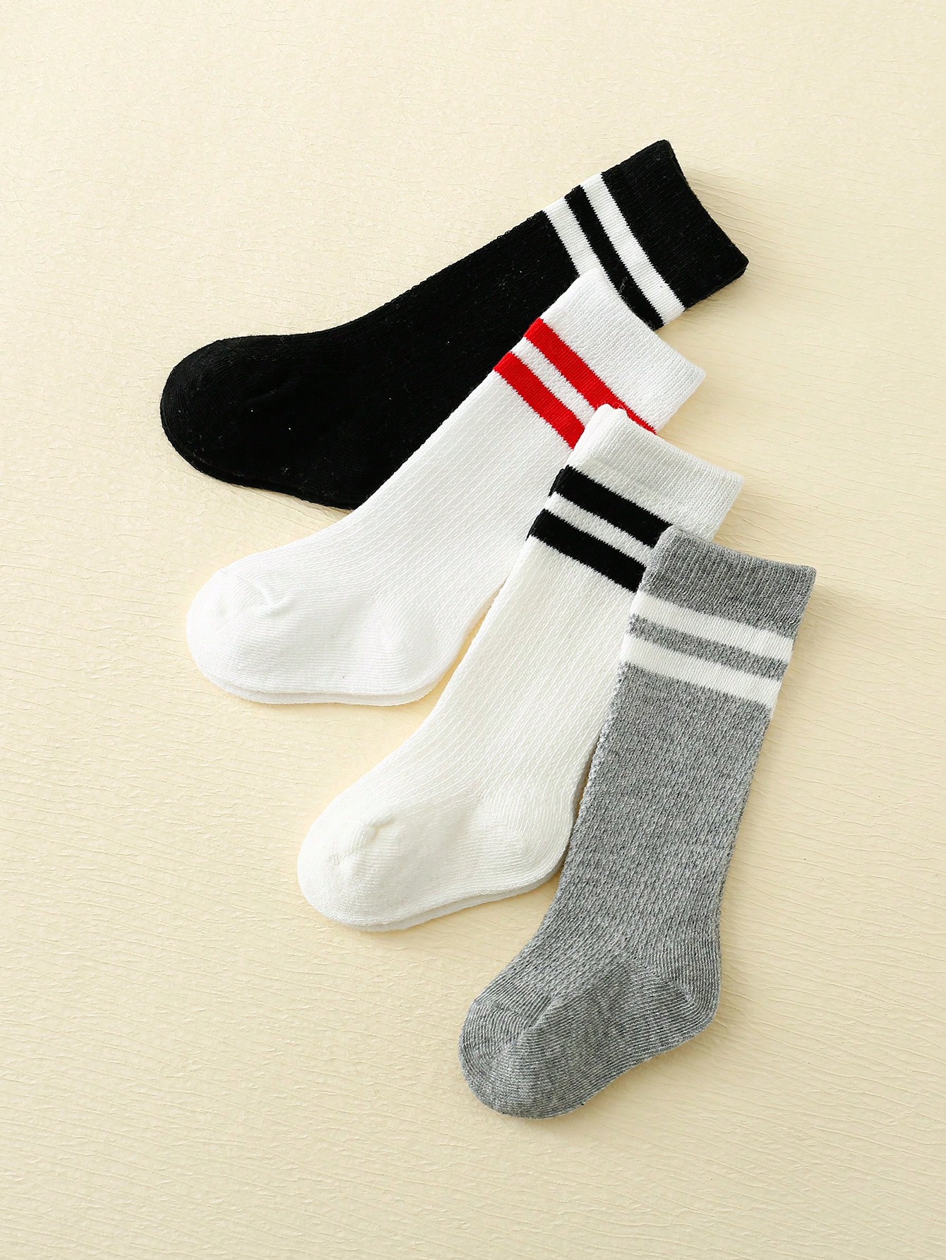 4-Pack Baby Toddler Striped Cr - Cotton Crew Sock Pack incelemesi ve fiyatı
