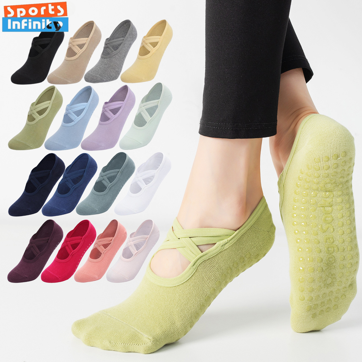 Fashion Cross Straps Backless  - Grip Sock Yoga incelemesi ve fiyatı