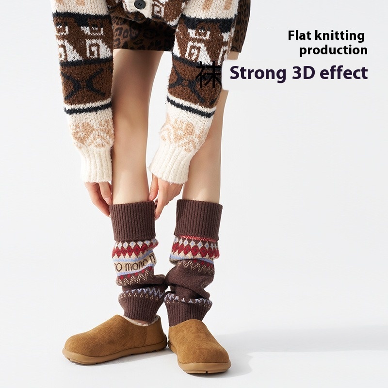 ​Fair Isle Knitted Leg Warmers - Boot Sock Slouchy incelemesi ve fiyatı