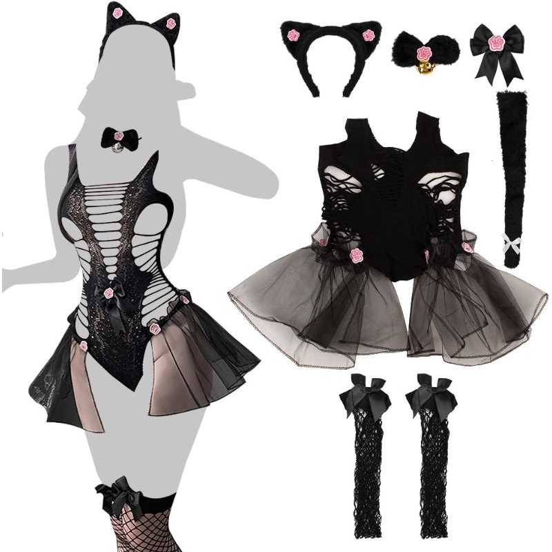 Women Sexy Lingerie Cosplay Ca - Fishnet Stocking Women incelemesi ve fiyatı