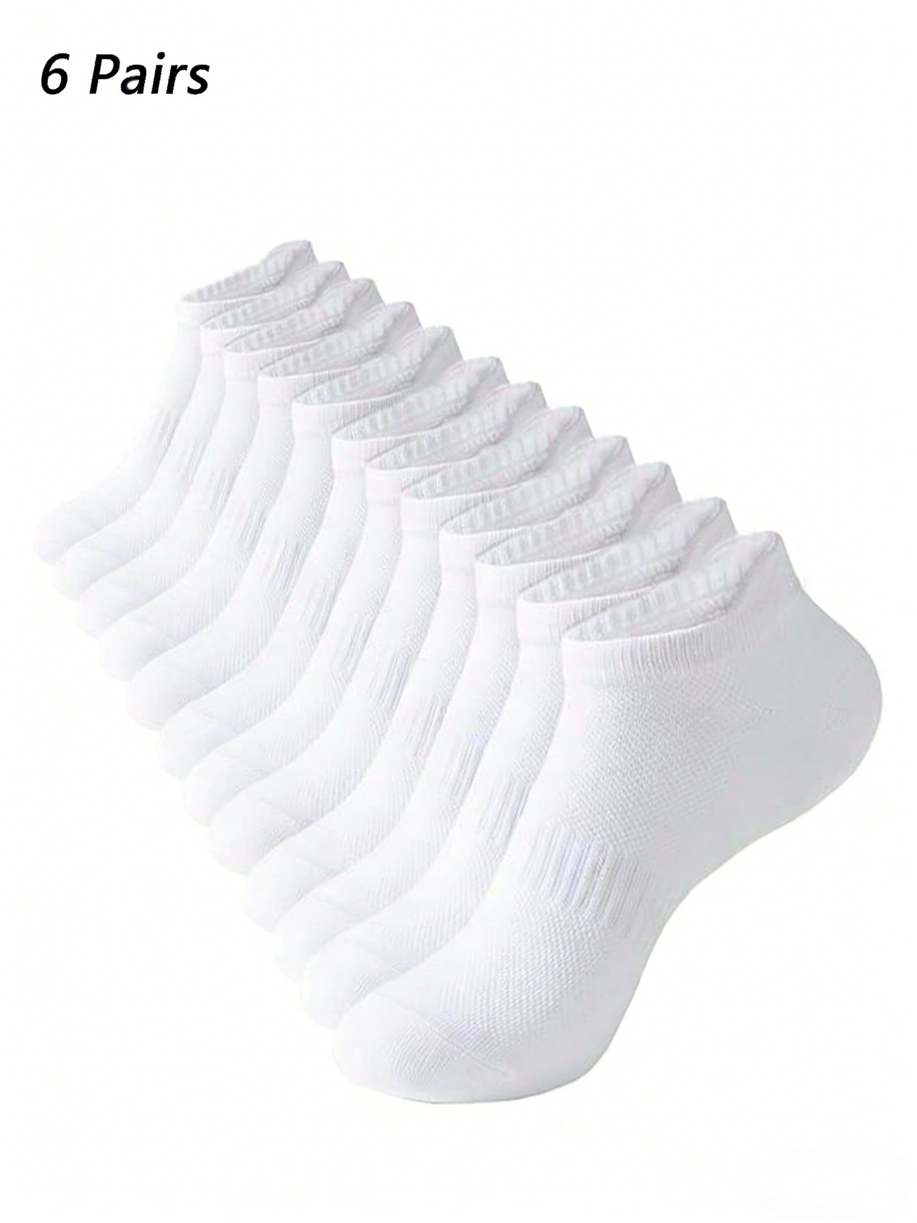 6 Pairs Women Men White Ankle  - No Show Sock Women incelemesi ve fiyatı
