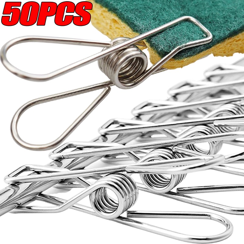 10/50PCS Stainless Steel Clips - Sock Organizer Tray incelemesi ve fiyatı