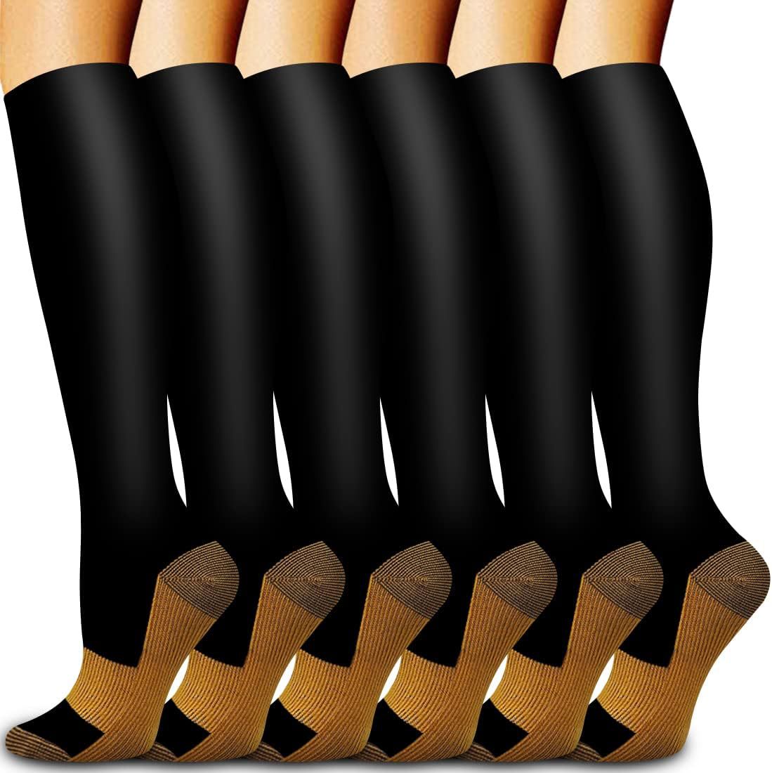 6 Pairs Solid Color Copper Com - Compression Sock Medical incelemesi ve fiyatı