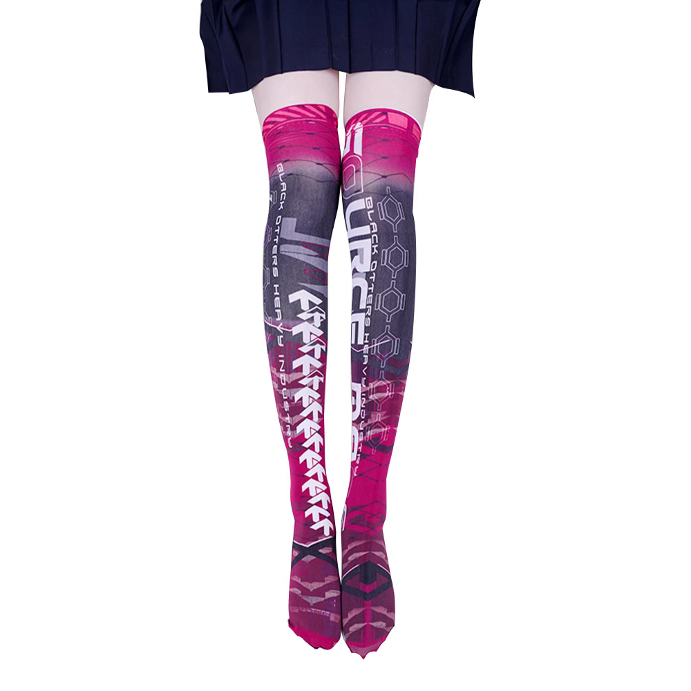 Anime Game Robot AI Mech Stock - Knee High Sock Women incelemesi ve fiyatı