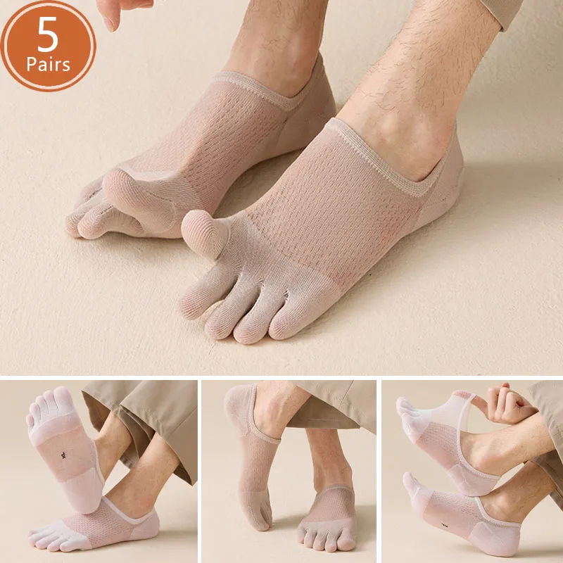 5 Pairs Man Summer Thin Toe So - Ankle Sock Low Cut incelemesi ve fiyatı