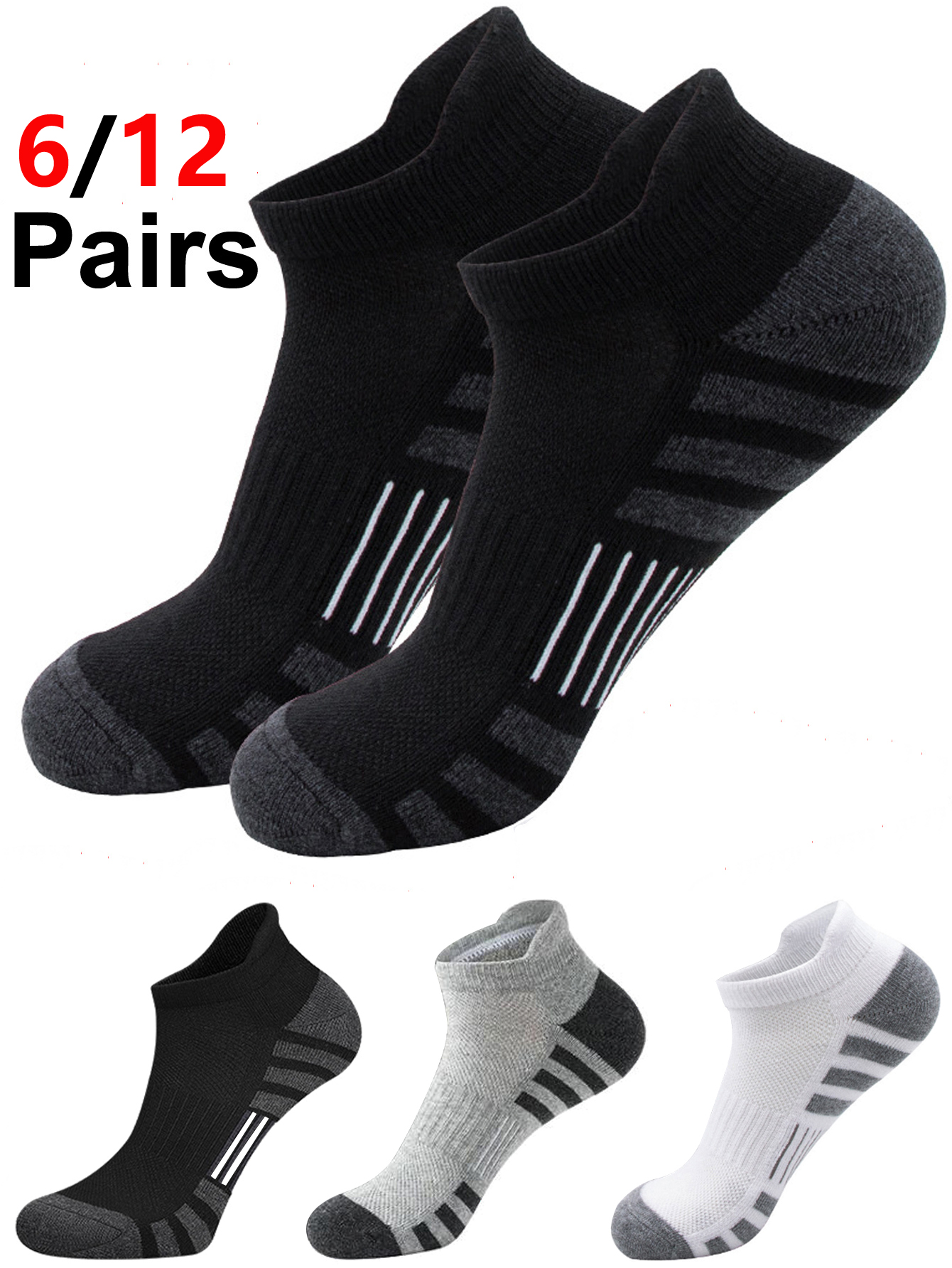 6/12 Pairs Cushioned Breathabl - Athletic Sock Cushion incelemesi ve fiyatı