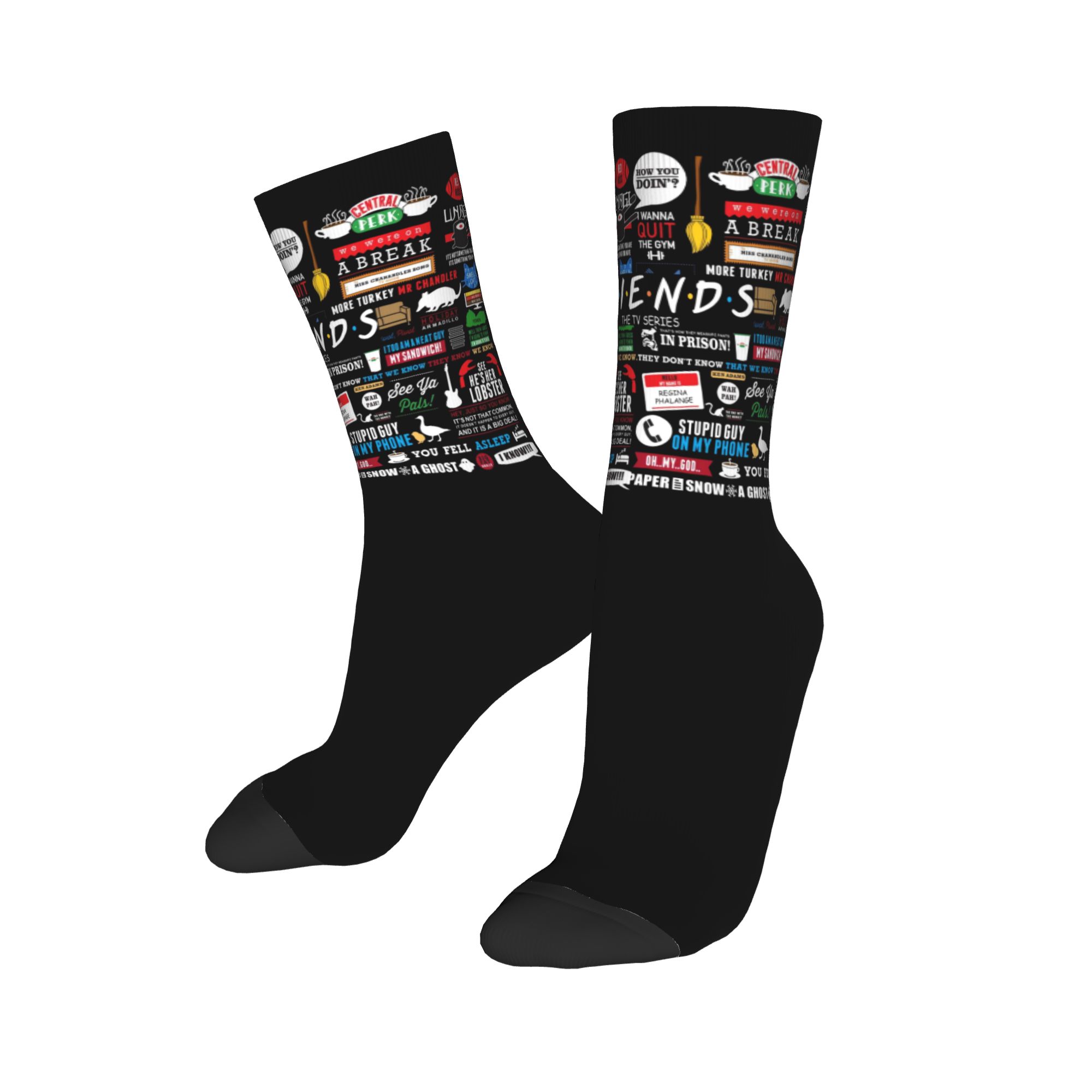 Custom Cute Funny TV Show Frie - No Show Sock Women incelemesi ve fiyatı