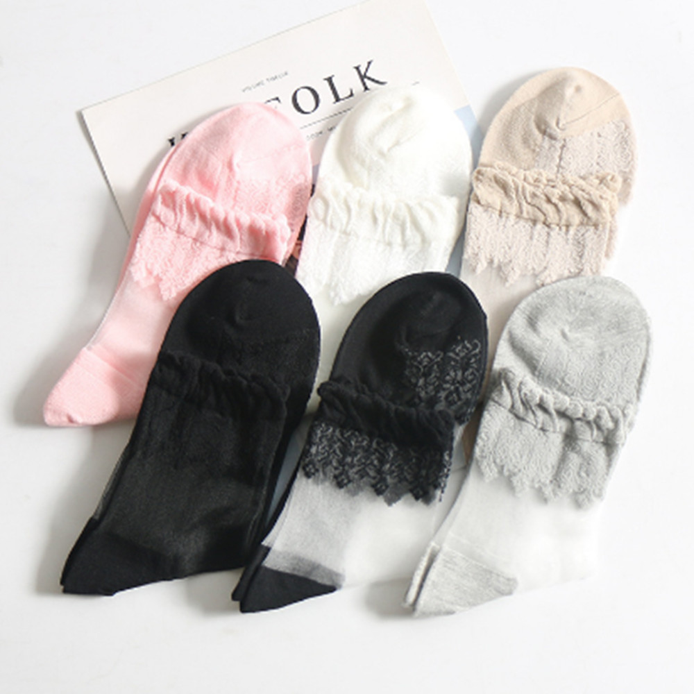 Woman Lace short sock thin soc - Invisibility Sock Loafer incelemesi ve fiyatı