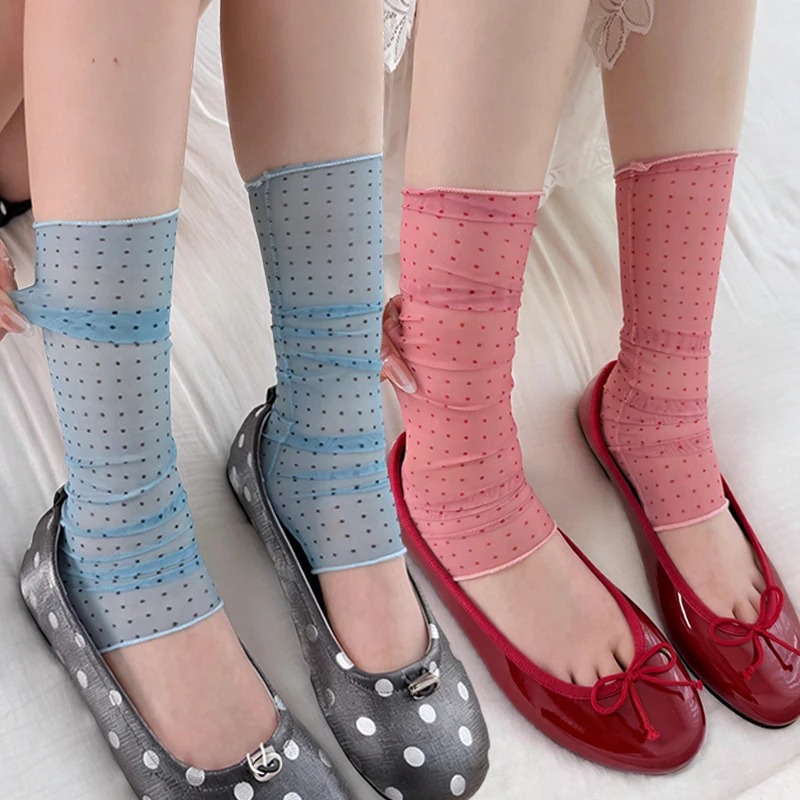 2026 Fashion Polka Dot Lace So - Silk Sock Bamboo incelemesi ve fiyatı
