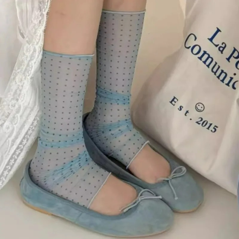 2026 Fashion Polka Dot Lace So - Silk Sock Bamboo incelemesi ve fiyatı